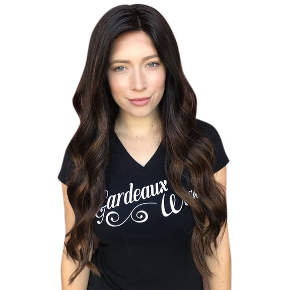 DOPI Wig Long Natural Hair Party Black Synthetic Curly Straight For Women Wigs