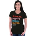 thumbnail image 4 of PACMAN Ghosts Blinky Pinky Inky Clyde Women's T Shirt Ladies Tee Brisco Brands S, 4 of 5