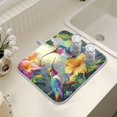 thumbnail image 7 of Ryvnso Hummingbirds Lily Flower Dish Drying Mat for Kitchen Countertop 18x24 Large Dish Pad Drainer Rack Dish Sink Mats, 7 of 7