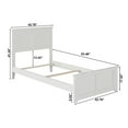 thumbnail image 4 of Madison Lit Plateforme en Bois Simple TG avec Pied de Lit Assorti, Blanc, 4 of 5