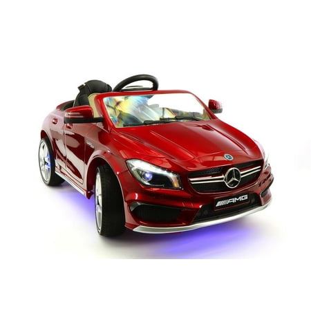 Deep Metallic Cherry (CARZ4KIDS MERCEDES CLA45 AMG 12V ELECTTRIC KIDS RIDE ON TOY CAR BATTERY POWERED LED WHEELS PARENTAL REMOTE MP3 PLAYER | CHERRY RED)