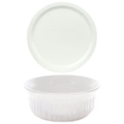 Corningware Round 16oz French White FS16 Casserole Dishes and Lids (2-Pack)