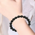 thumbnail image 5 of DESIGNICE 2Pcs Beaded Bracelets for Women,Elegant Layering Design Bracelets for Men,Polished Bead Style Bracelets for Girls,Black, 5 of 5