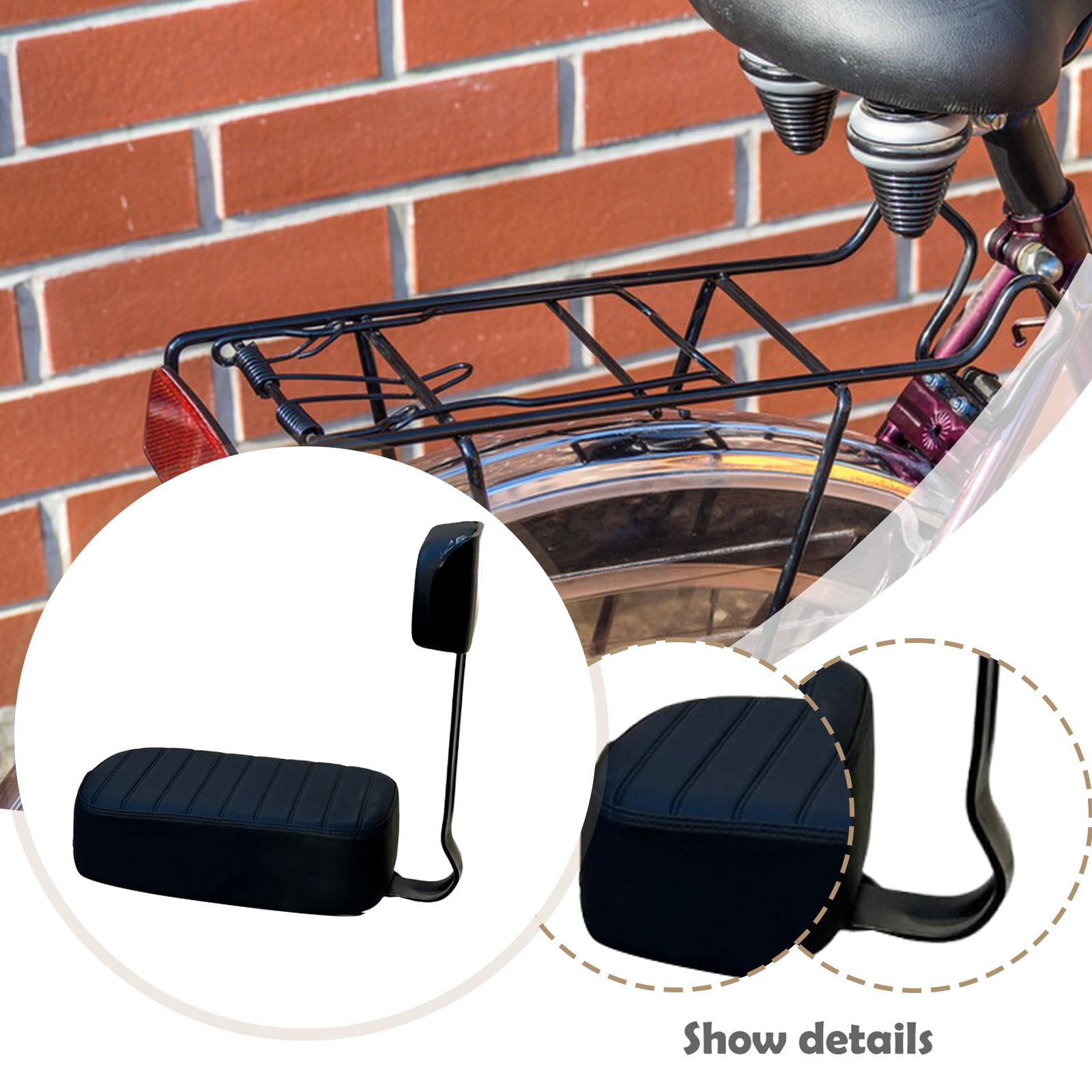 Electric Scooter Backrest Rear Passenger Seat Cushion with Easy Installation for Electric Bicycles Adults and Teens