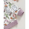 thumbnail image 6 of Wassery 2Pcs Toddler Fall Clothes for Girls Boys Baby Halloween Outfits Long Sleeve Pumpkin Print Sweatshirt + Sweatpants Set 0-3 Years, 6 of 8