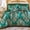 Green, variant on Green Satin  Comforter Set King Size 8 Pieces Bed in a Bag Set Silk Like Satin Comforter Set Luxurious and Vintage Green European Floral Pattern Silky Bedding Set for Room Decor