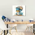 thumbnail image 5 of Zufioo Cute Sunflower Blue Duck Print Canvas Decorative Painting with Solid Wood Frame Art Decoration, Suitable for Home and Office Wall Decoration, 5 of 6