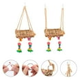 thumbnail image 4 of Visland Bird Swing Toy, Metal Buckel Chain Hanging Hook Wall Bird Toy Cage Decor for Parrot Macaw African Greys Budgies Cockatoo Parakeet Cockatiels Conure Lovebird, 4 of 7