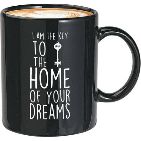 

Realtor Coffee Mug List Sell Close Repeat - Real Estate Agents Salesman Selling Houses Closing Deals Broker Property Commission -I am the key to the home 11 Oz