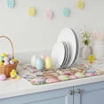 thumbnail image 3 of Dish Drying Mat for Kitchen Countertop, Cute Bunny Absorbent Microfiber Dish Mat Quick Dry Non Slip Draining Mat Kitchen Drying Pad for Dishes, Utensils 18x24 Inch Easter Eggs Spring Flowers Leaves, 3 of 9