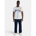 thumbnail image 2 of Corona Men's and Big Men's Front Back Graphic Button Up Baseball Jersey, Sizes XS-5XL, 2 of 5