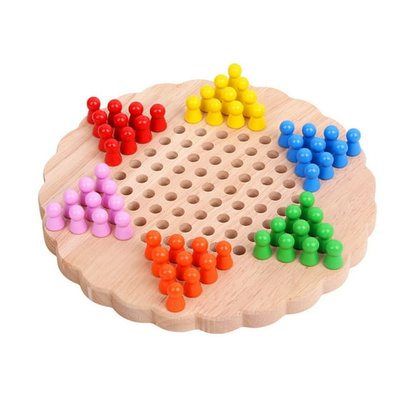 1PC Flower Shape Chessboard Toy Educational Board Game Interactive Chinese Draughts Intelligence Trainer