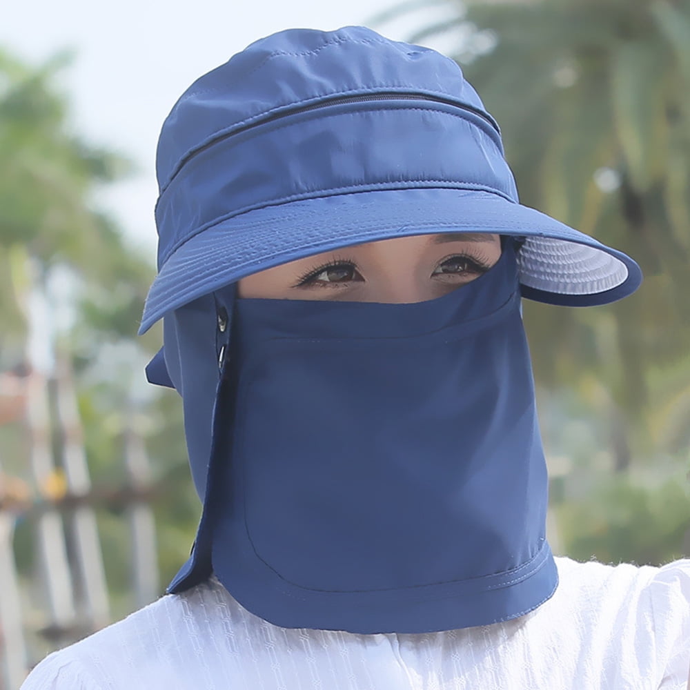 Fashion Womens Foldable Sun Hat UV Protection Wide Brim Sun Hat,Blue 