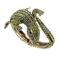 thumbnail image 4 of Pulsera envolvente de piel de , brazalete para regalo de amistad, novia o boda Verde, 4 of 8