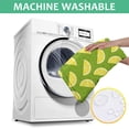 thumbnail image 6 of Yellow Lemon Fruit Slices Green Pattern Square Tablecloth,Waterproof Square Table Cover,Wipeable Spillproof Washable Table Cover for Home Kitchen Party Decor 60"x60"(152x152cm), 6 of 6