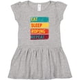 thumbnail image 3 of Inktastic Calf Roping Rodeo Eat Sleep Roping Repeat Girls Toddler Dress, 3 of 5