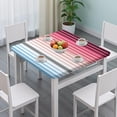 thumbnail image 3 of 36x36 Inch Square Tablecloth with Elastic Border, Bohemian Floral Print for Card Tables and Outdoor Entertainment, 3 of 6