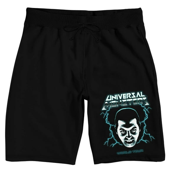 Universal Monsters Dracula Men's Black Sleep Pajama Shorts-XXL