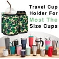 thumbnail image 4 of Luggage Cup Holder for Suitcases Travelers Accessories Carry on with Cup Holder Airplane Attachment Drinks Carrier Magic Tape Cup Portable Holder for Luggage Hold Two Coffee Mugs, 4 of 6