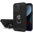 thumbnail image 1 of Kaleidio Case For iPhone 13 Pro (6.1") [Bumper Shield] Slim Shockproof Armor [Ring Stand] Protective 2-Piece Cover [Black/Black], 1 of 2