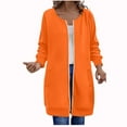 thumbnail image 4 of FDGIU Women's Oversized Zip Up Long Hoodie - Lightweight Fleece Long Tunic Jacket with Pockets, Winter Warm Cozy Sweatshirt, 4 of 4