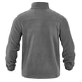 thumbnail image 4 of WRKEKC Windbreaker Jackets for Men Collarless Casual Outdoor Zip Solid Long Sleeve Versatile Zipper Pockets Outerwear Jacket Coat, 4 of 8