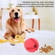 thumbnail image 3 of Bola dispensadora de comida para perros con forma cónica con cuerda de algodón, juguete para masticar para limpiar los dientes de los perros para perros pequeños y grandes (rojo), 3 of 5