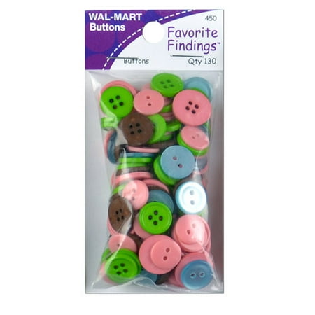 Favorite Findings Assorted Buttons, 130 Count