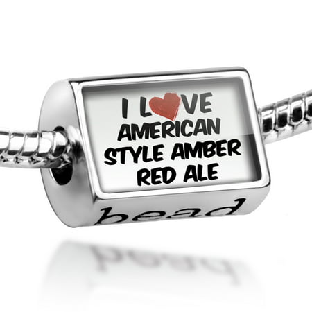 Bead I Love American Style Amber Red Ale Beer Charm Fits All European