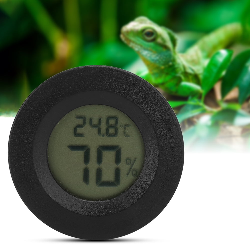 Termómetro E Higrómetro Para Terrario De Reptiles - Digital, Con Ventosa, Rango -50°C A 70°C, Para Tortugas Y Anfibios