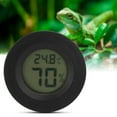Embedded Round shaped Digital Reptiles Thermometer Hygrometer Humidity