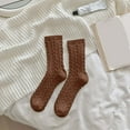 thumbnail image 2 of Warm Fuzzy Socks for Women 2025 Winter Comfort Thermal Cable Knit Soft Cute Crew Socks, 2 of 4