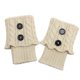 thumbnail image 1 of 1 par de calentadores de piernas de ganchillo con botones cortos para mujer, polainas de arranque de punto FleinngHoz JD710495445, 1 of 7