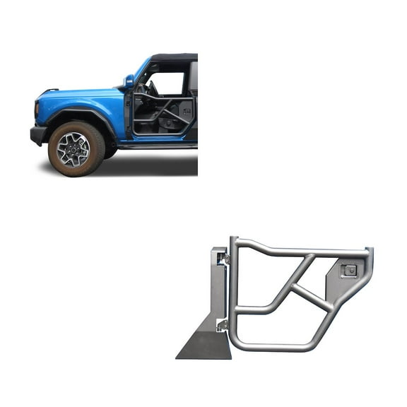 Black Horse TFDFB21 Tubular Front Doors for 2022 Ford Bronco