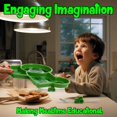 thumbnail image 3 of Green Tractor Engaging ' Dinnerware Set: Durable, Divided Plate, Fun Fork and Spoon, Ideal for Picky Eaters, Educational Mealtime, Easy Cleaning, Gift for Toddlers Tractor Tractor, 3 of 5