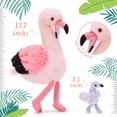 thumbnail image 4 of Tezituor 5Pcs Flamingo Stuffed Animal 17.7" Giant Flamingo Plush with 4 Baby Flamingos Plush Toy, 4 of 8