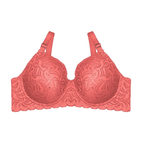Brasier Curvation para Dama, con Encaje y Microfibra en Espalda Rosa Talla 38B
