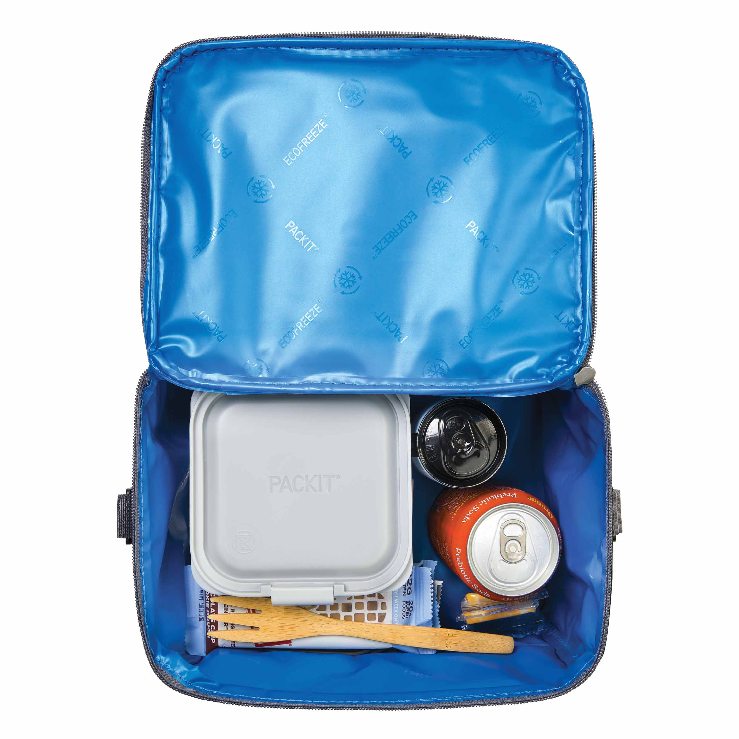 Packit Freezable Durable Lunch Cooler Black 9 Can Capacity Walmart