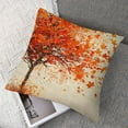 thumbnail image 7 of nygtbtfer Fall Decorations Tree Throw Pillows Cover Set of 2 Thanksgiving Orange Outdoor Pillow Covers Linen Decorative Pillow Case for Home Bedroom Couch Sofa Decor White, 7 of 7