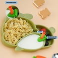 thumbnail image 7 of Wzzjkit Divided Plates, Rabbite Shaped Silicone Toddler Plate Multifunctional Children's Non Slip Tableware Easy to Clean Dishwasher and Microwave Safe, Toddler Dishes, 7 of 7