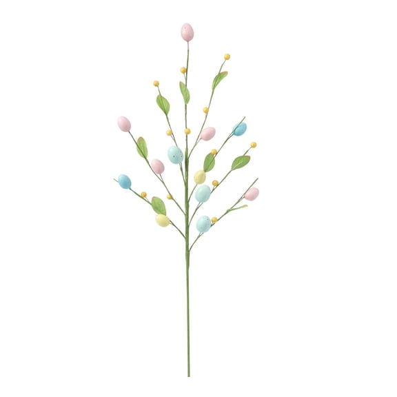 Artificial Easter Sprays Vine Stems, Artificial Easter Egg Picks Easter Floral Picks Colorful Easter Egg Picks Decorative Easter Egg Twig Branches for Floral Arrangement