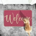 thumbnail image 4 of Pink Welcome Spring Doormat, Summer Home Decor Low-Profile Switch Rug Door Mat Floor Mat for Indoor Outdoor 17x29 Inch, 4 of 5