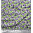 thumbnail image 1 of Soimoi Cotton Duck Fabric Peacock Feather Print Sewing Fabric Yard 42 Inch Wide, 1 of 3