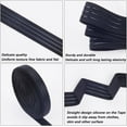 thumbnail image 6 of 10 Yards 20mm Wide Non-Slip Elastic Ribbon Straight Line Silicone Elastic Gripper Band Tape Stretch Rubbers Elastic Straps Belt Waistband for DIY Garment Sewing Crafts Sports Shorts Black, 6 of 9