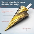 thumbnail image 3 of Step Drill Bit Set, 3Pcs Titanium Step Drill Bits, Metric B, 3 of 5