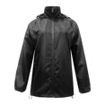 thumbnail image 2 of Imperméable Léger à Capuche pour Femmes Coupe-Vent Veste Décontractée Poche Zippée Solide Anorak à Cordon, 2 of 2
