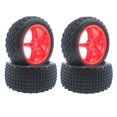 thumbnail image 2 of 4 pieces of RC Crawler Car Wheel Rim Tires Spare Parts /12 1/14 Vehicles 144001 124018 DIY Accs car Crawler - Red, 2 of 7