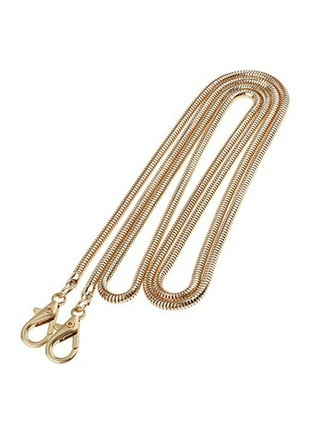 Oval Purse Chain Replacement Strap Gold Light Weight Crossbody Shoulder  Strap Chain Polished - Gold (40cm) : : Clothing, Shoes &  Accessories