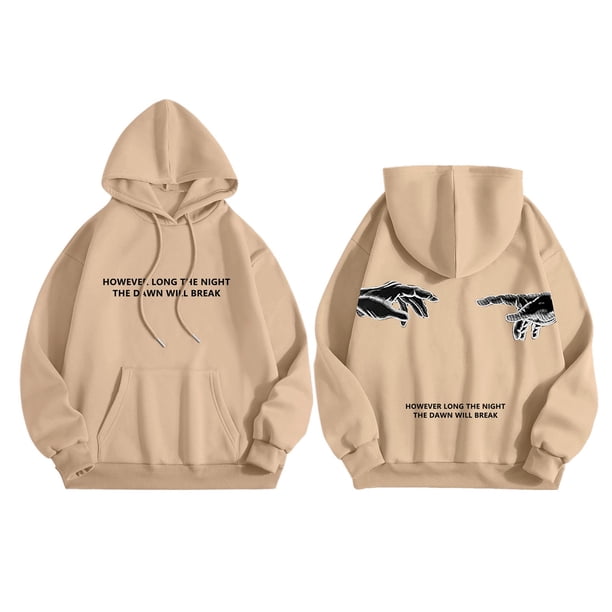 WILLBEST Sudaderas Navideñas para Hombre, Sudadera con Capucha Estampada con Mangas De Hombros Descubiertos, Informal, Holgada, Cómoda, De Moda, para Negocios, De Manga Larga XXGrande