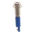 thumbnail image 3 of Colorfast 6mm 12V Impermeable LED Indicador de metal Lámpara de luz azul Cola  Luz indicadora del metal de 6m m 12V, 3 of 6